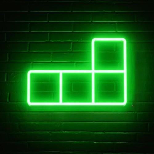 Neon led licht baustein - baustein, schild