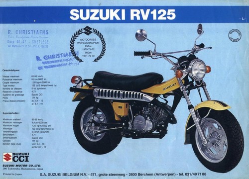 Werkstatthandbuch suzuki rv125 - werkstatthandbuch,