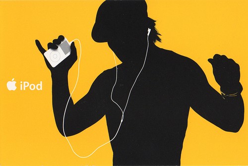 Ipod werbekarte orange - ipod,