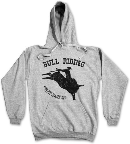 Bull riding hoodie - riding,