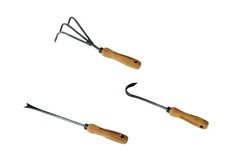 Teak Gartenwerkzeug 3er Set