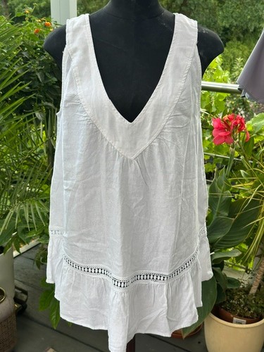 ärmellose bluse top - bluse/top, weiß