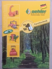 OEHLER Forsttechnik Holzspalter Spaltautomat Häcksler Rückewagen Prospekt
