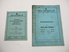 Hirth O10 O11 Ottomotor Betriebsanleitung Ersatzteilliste EL20 1962/63