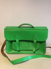 The Cambridge Satchel Company, Leder Tasche, Umhängetasche, Neongrün, Unbenutzt