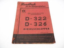 Mc Cormick D-322 D-326 Dieselschlepper Bedienungsanleitung Betriebsanleitung 62