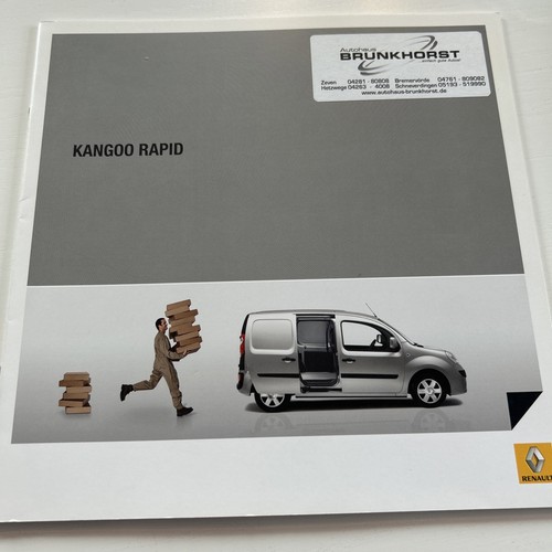 Prospekt renault kangoo - renault, rapid