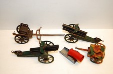 Konvolut 5 alte Blech Kanonen