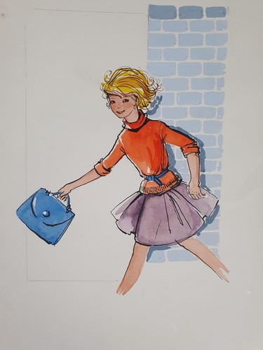 Originale buch illustration - originale, buch-illustration