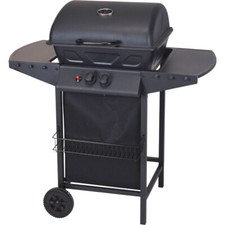 BBQ Gasgrill 2 Brenner schwarz