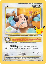 Pii / Pokémon Karte / Deutsch / Celebrations / 20/111 / CEL NG 20 / Holo