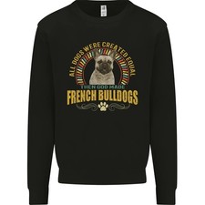 Ein Französischer Bulldogge Hund Kinder Sweatshirt Pullover