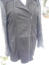 Lederjacke - Damen - lang -