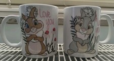 ❤️Disney Tassen Set Bambi Klopfer & Miss Bunny Kaffee Tee Becher 2 Stk LiebeLove