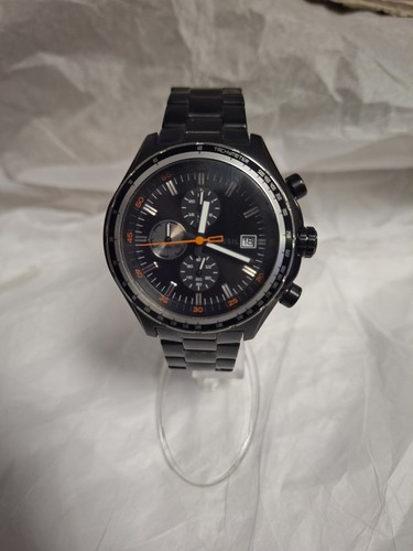 Fossil three hand black - three-hand,