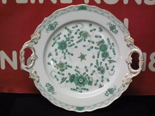 MEISSEN INDISCHE REICHE MALEREI GRÜN SERVIER SCHALE - PLATTE DEKOR 343310 1.WAHL