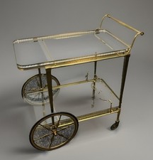 Vintage Messing Servierwagen