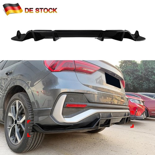 Schwarz glanz heckdiffusor - schwarz,