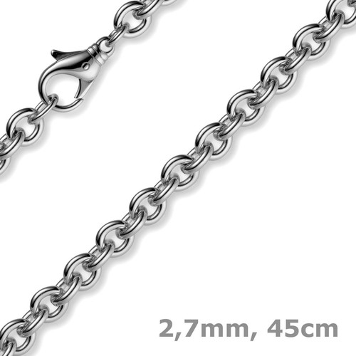 7mm kette collier - 2,7mm,