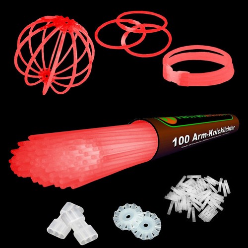 100 arm knicklichter - 100, farbmix