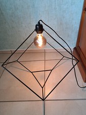  Lampe - Würfel - Metallkubus mit Lampenfassung - Design modern