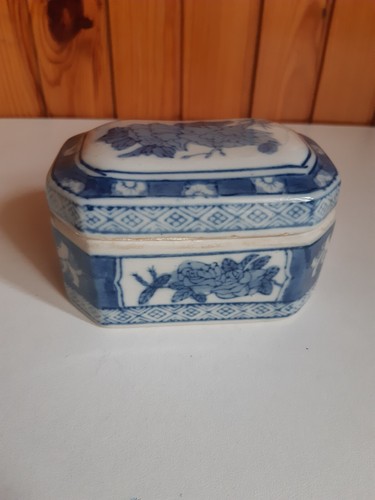Porzellan china blau dose - porzellan,