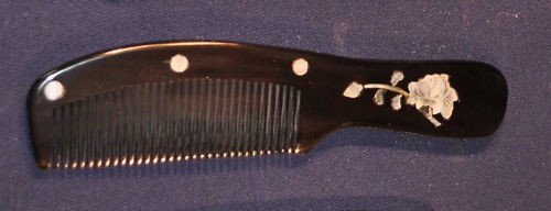 Horn kamm griffkamm schwarz - griffkamm, 20