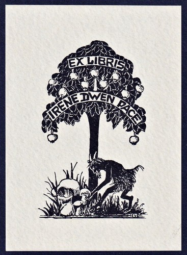 Exlibris irene dwen pace - pace, satyr
