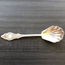 Robbe & Berking 800er Silber Zuckerlöffel  Mond Krone R&B Ostfriesenmuster