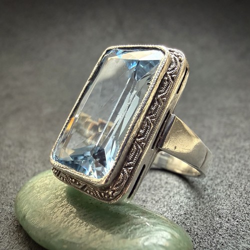 Art deco ring - sterling, silber