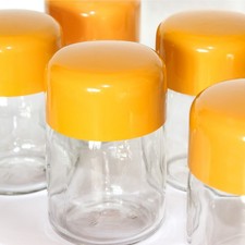 KRUPS Joghurtgläser für Joghurette Joghurtbereiter Ersatzglas m. Deckel orange