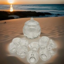 Bowle Service, geschliffenes