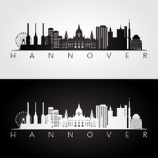 Wandbild: Hannover Skyline und