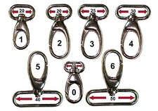 Taschenkarabiner Karabinerhaken Taschenriemen Karabiner 15 20 25 30 35 40 50 mm