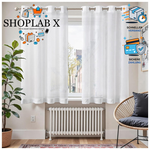 Gardine voile transparent - gardine,