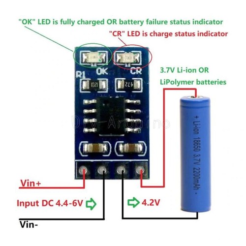 Ion lithium battery - battery, charger