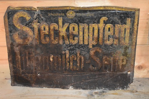 Original altes blechschild - original,