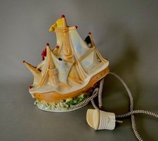 Vintage DDR Keramik Tisch Lampe - Rauchverzehrer