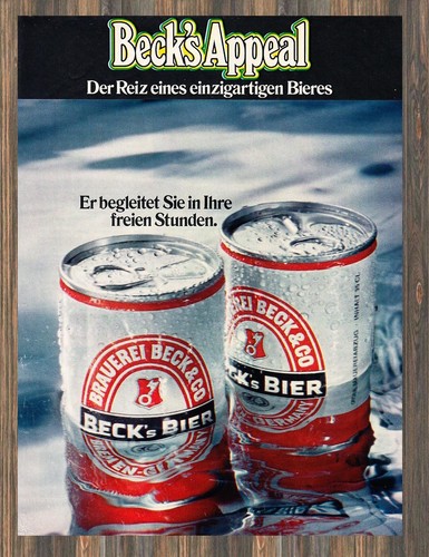 Beck bier reklame - bier,