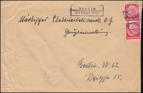 Landpost leddin über neustadt - über,
