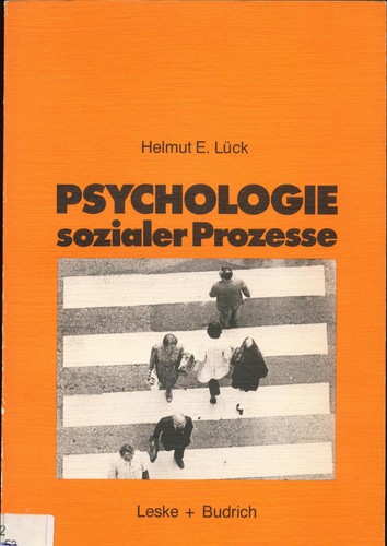 Psychologie sozialer prozesse - sozialer,