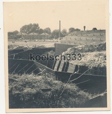 Foto holländischer Bunker und Schützengräben in Arnheim Holland Westfeldzug 1940