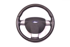 Lenkrad original Ford Focus 2 Leder Airbaglenkrad Sportlenkrad silber 3 Speichen