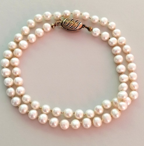 Akoya perlen kette collier mit - collier,