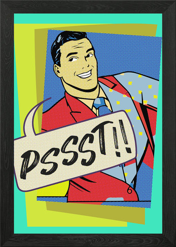 Pop art designs gerahmtes - pop,