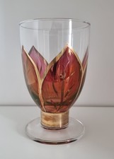 Eisch Glas, Vase, Kerzenglas, Deko # Eisch Kunstglas signiert