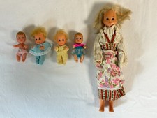 Vintage Mattel Familie Sonnenschein Puppen Sunshine Family 1973 Babys Barbie TOP