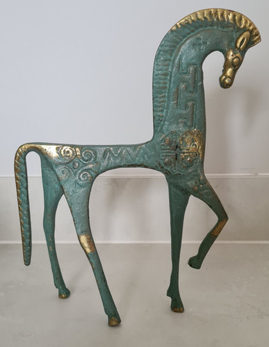 Etrusker pferd bronze statue - pferd,