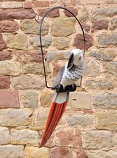 Bi-Sw-PA-grey / Holz Papagei