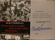 Klaus Voormann signiert Katalog Original Unterschrift Signatur Autogramm